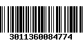 Código de Barras 3011360084774