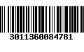 Código de Barras 3011360084781