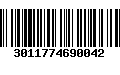 Código de Barras 3011774690042