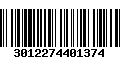 Código de Barras 3012274401374