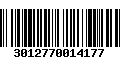 Código de Barras 3012770014177