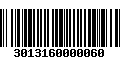 Código de Barras 3013160000060