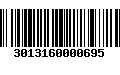 Código de Barras 3013160000695