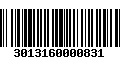 Código de Barras 3013160000831