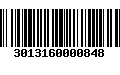 Código de Barras 3013160000848