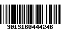 Código de Barras 3013160444246