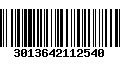 Código de Barras 3013642112540