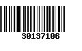 Código de Barras 30137106