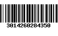 Código de Barras 3014260284350