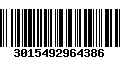 Código de Barras 3015492964386