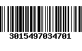 Código de Barras 3015497034701