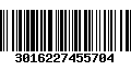 Código de Barras 3016227455704