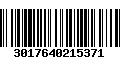 Código de Barras 3017640215371