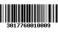 Código de Barras 3017760010009