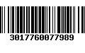 Código de Barras 3017760077989