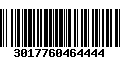 Código de Barras 3017760464444