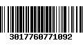 Código de Barras 3017760771092