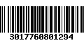 Código de Barras 3017760801294