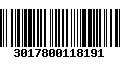 Código de Barras 3017800118191