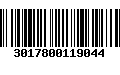 Código de Barras 3017800119044