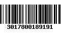 Código de Barras 3017800189191