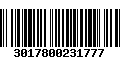 Código de Barras 3017800231777