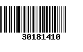 Código de Barras 30181410