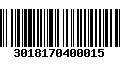 Código de Barras 3018170400015