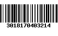 Código de Barras 3018170403214