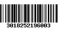 Código de Barras 3018252196003