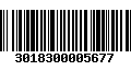 Código de Barras 3018300005677