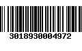 Código de Barras 3018930004972