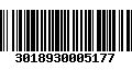 Código de Barras 3018930005177