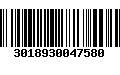 Código de Barras 3018930047580