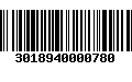 Código de Barras 3018940000780