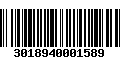 Código de Barras 3018940001589