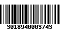 Código de Barras 3018940003743