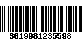 Código de Barras 3019081235598