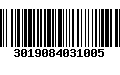 Código de Barras 3019084031005