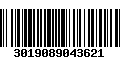 Código de Barras 3019089043621