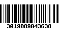 Código de Barras 3019089043638