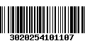 Código de Barras 3020254101107