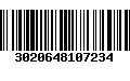 Código de Barras 3020648107234