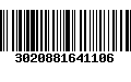 Código de Barras 3020881641106