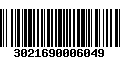 Código de Barras 3021690006049