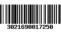 Código de Barras 3021690017250