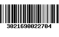 Código de Barras 3021690022704