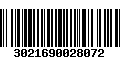 Código de Barras 3021690028072