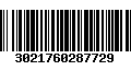 Código de Barras 3021760287729