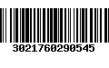 Código de Barras 3021760290545